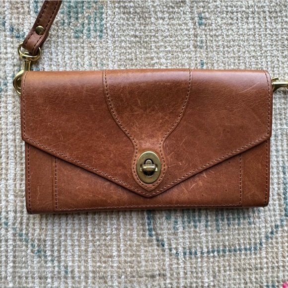 J.W. Hulme leather wallet crossbody purse - Picture 2 of 9